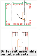 Different tubesheets Different tubesheets