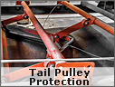 Tail pulley protection Tail pulley protection